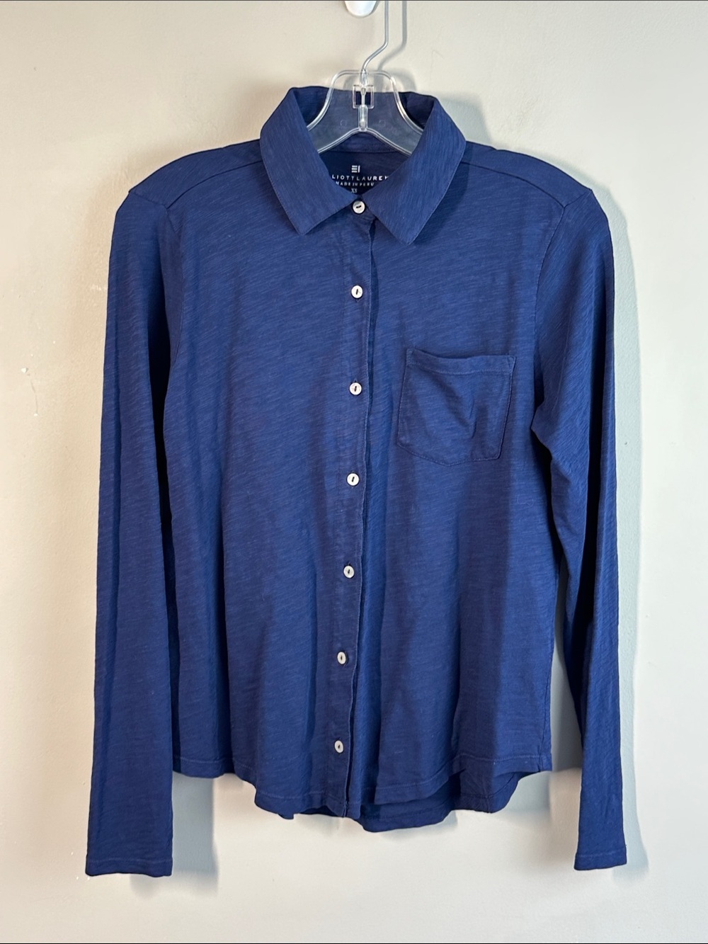 Elliott Lauren Button Down Long Sleeve Shirt Size XS